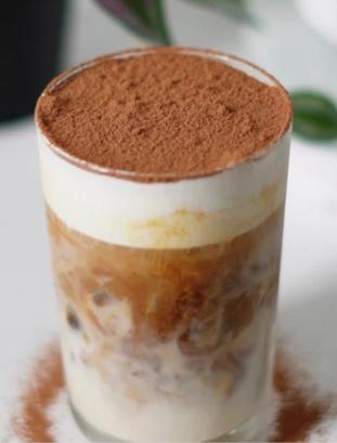 Zinneken's Belgian waffles Harvard square: Tiramisu Latte (Iced), 1 x $6.20
Bold espresso combined with rich mascarpone cream, topped with a dusting of cocoa powder, served over ice for a refreshing twist on a classic dessert.