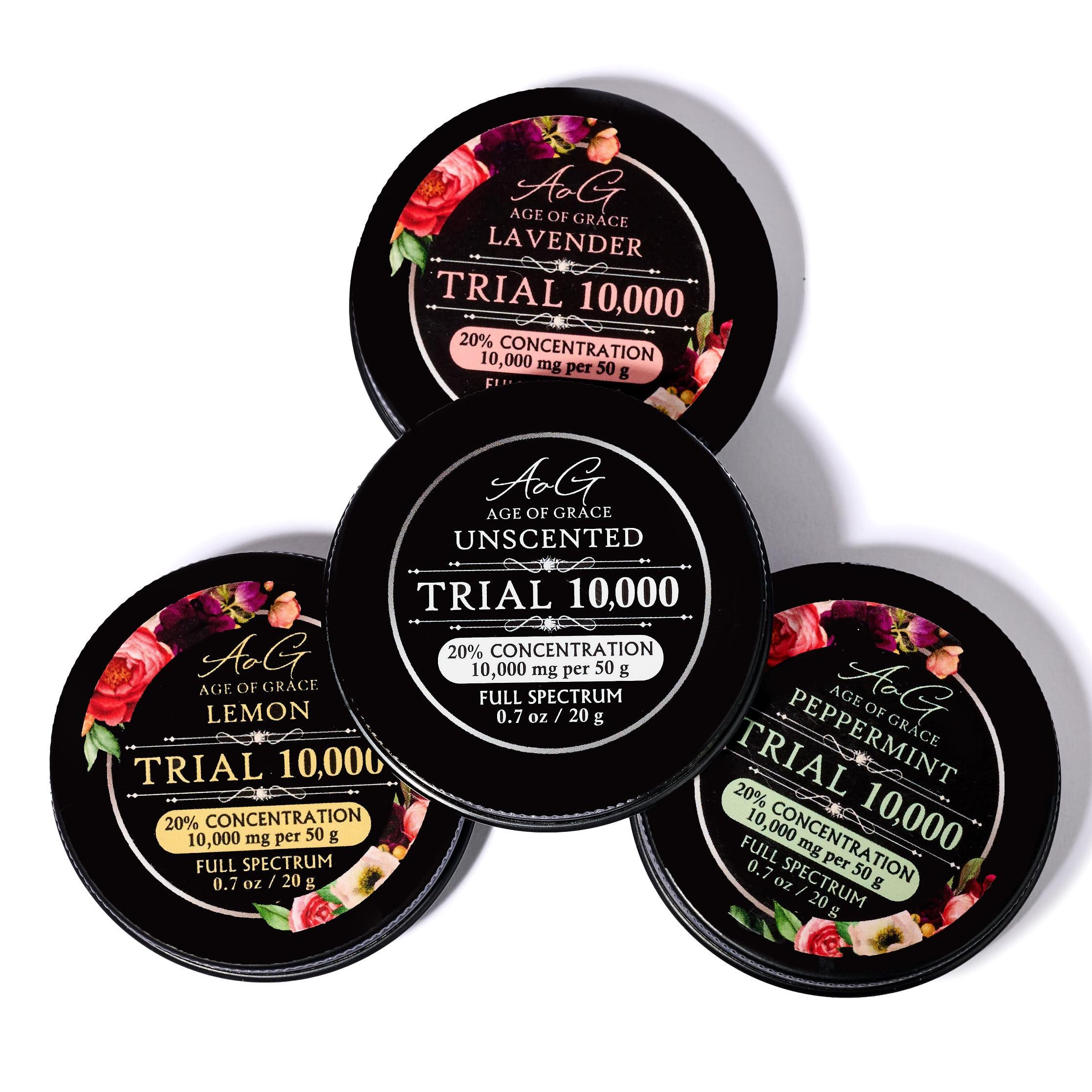 Age of Grace: 10,000 mg CBD Balm Trial, 1 x $56.25
Same formulation as our 2 oz relief balm, except in a smaller container that is easier to travel with or carry in purse.