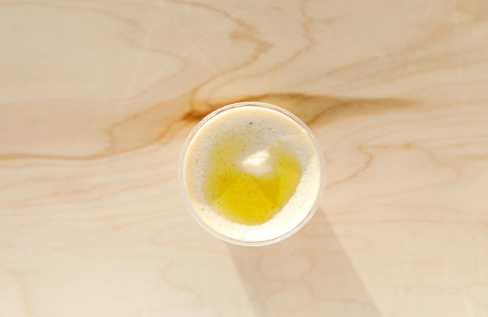 Manousheh: Hummus side, 1 x $2.00