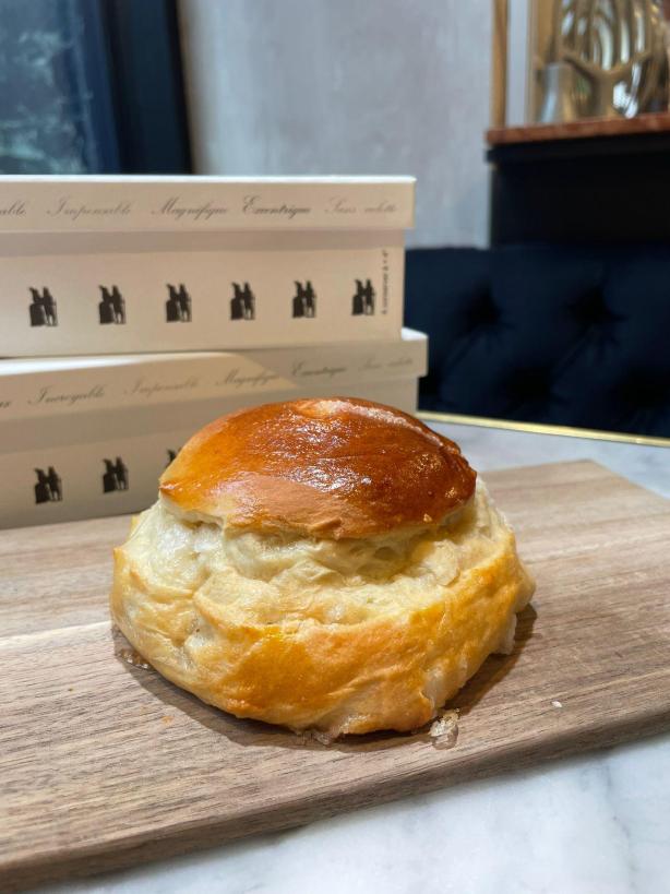 Aux Merveilleux de Fred - West Village: Small Brioche, Sugar, 2 x $4.30
