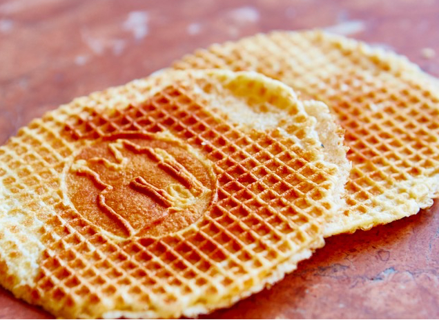 Aux Merveilleux de Fred - West Village: Single Waffle - Pistachio, 2 x $3.30