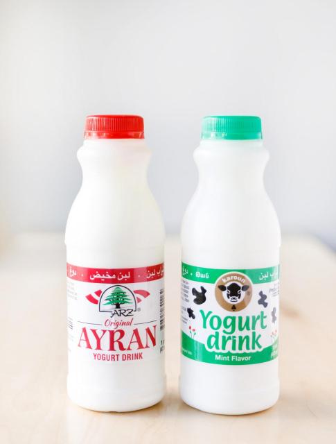 Manousheh: Ayran yogurt , 4 x $3.00
yogurt drink