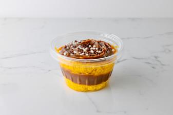 Brigadeiro Bakery: Cake Jar Carrot , 1 x $10.00
Our most popular cakes conveniently packed so you can treat yourself on the go and anytime.
Our Brazilian Carrot Cake ingredients: carrot, eggs, canola oil, flour, sugar, baking powder, milk, dark chocolate, cocoa powder, corn starch, chocolate sprinkles.
Shelf Life: 7 days refrigerated