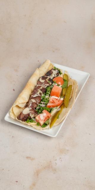 SALMA EAST VILLAGE: Lahme Kabab - Filet Mignon Sandwich, 1 x $16.50
Beef, gluten. Marinated meat cubes