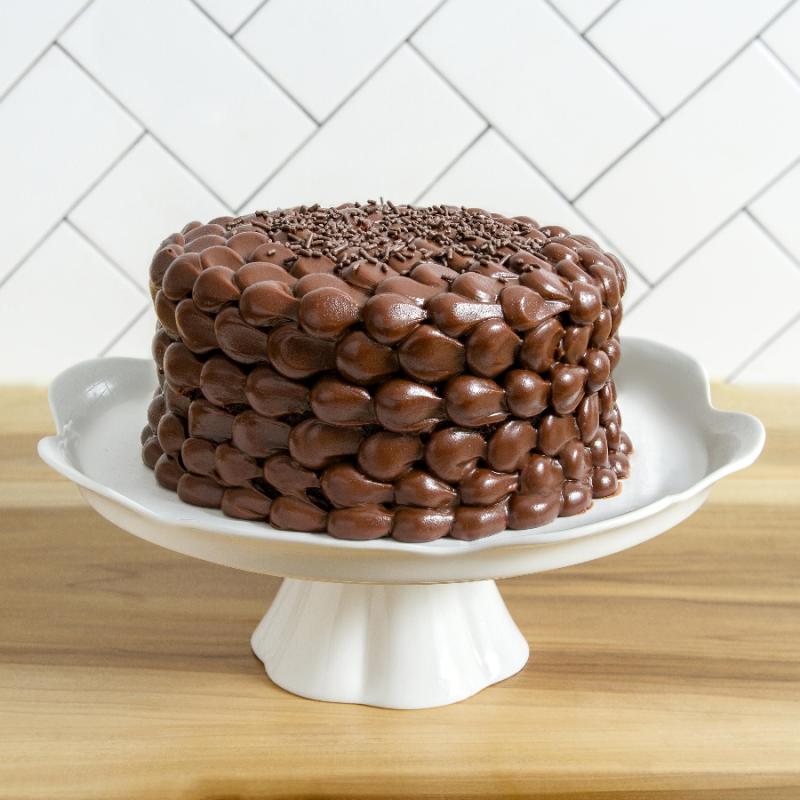 Brigadeiro Bakery: Chocolate Cake with Brigadeiro , 1 x $105.00
Our chocolate brigadeiro cake is also our best seller cake. A super moist chocolate cake with creamy chocolate Brigadeiro filling and top frosting. We added chocolate sprinkles on top.

Shelf Life: Keep the joy going for up to 7 days when refrigerated.

Local delivery via Uber Package - please inform if order delivery contact or if drop off with doorman.

You can always contact us at order@brigadeirobakery.com