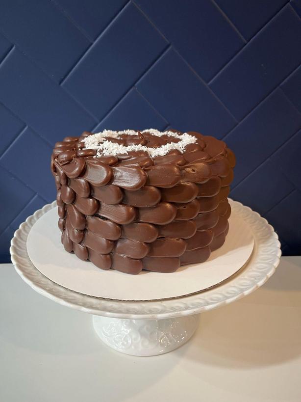 Brigadeiro Bakery: Prestigio Cake with Dulce de Leche and Coconut flakes, 1 x $80.00
Our Prestigio cake is a super moist chocolate cake with dulce de leche filling mixed with coconut flakes. Chocolate brigadeiro on top with coconut flakes.

Shelf Life: Keep the joy going for up to 7 days when refrigerated.

Local delivery via Uber Package - please inform if order delivery contact or if drop off with doorman.

You can always contact us at order@brigadeirobakery.com