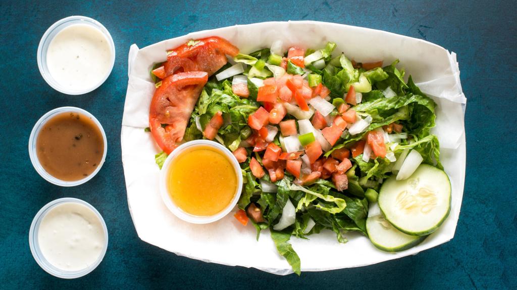 Lobstah On A Roll: House Salad, 1 x $8.50
Indulge in our refreshing House Salad, crafted with the freshest ingredients and drizzled with a light, flavorful dressing. Elevate your meal with this healthy and delicious choice today!