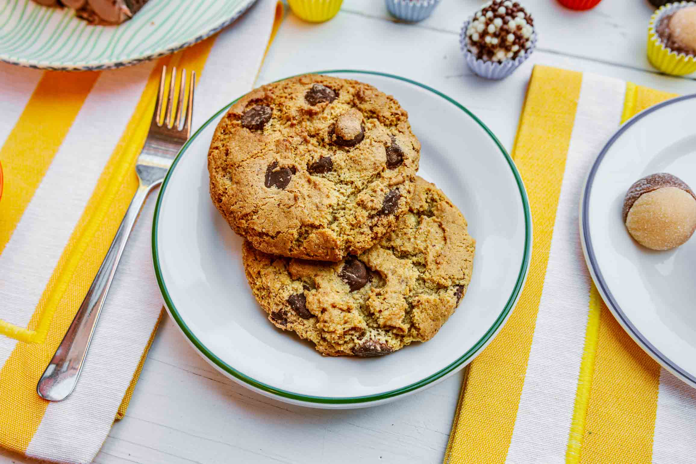 Brigadeiro Bakery: GF Chocolate Chip Cookie, 1 x $5.50
Gluten Free Chocolate Chip Cookie