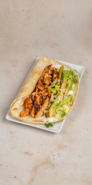SALMA EAST VILLAGE: Chicken Shawarma Sandwich, 1 x $14.50
Gluten, poultry. Thinly sliced cuts of your choice of chicken