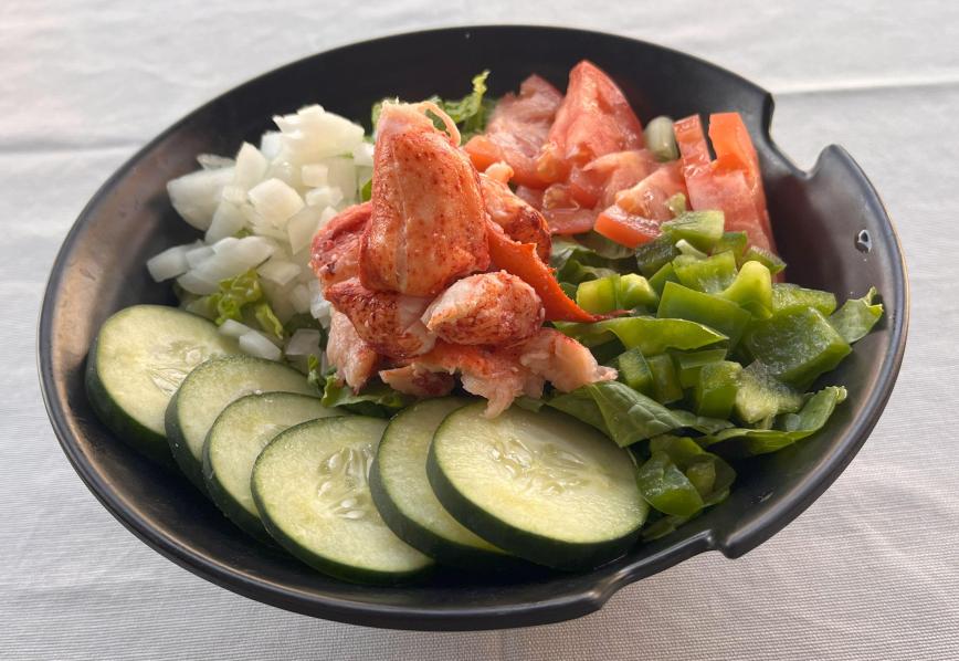 Lobstah On A Roll: Lobstah Salad No tomatoe, 1 x $29.50
Indulge in our refreshing Lobstah Salad, crafted with the freshest ingredients and drizzled with a light, flavorful dressing. Elevate your meal with this healthy and delicious choice today!