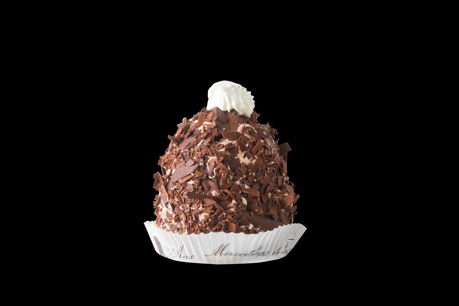 Aux Merveilleux de Fred - Midtown: Individual Merveilleux, 3 x $7.40
Meringue, chocolate whipped cream coated with shavings of dark chocolate.