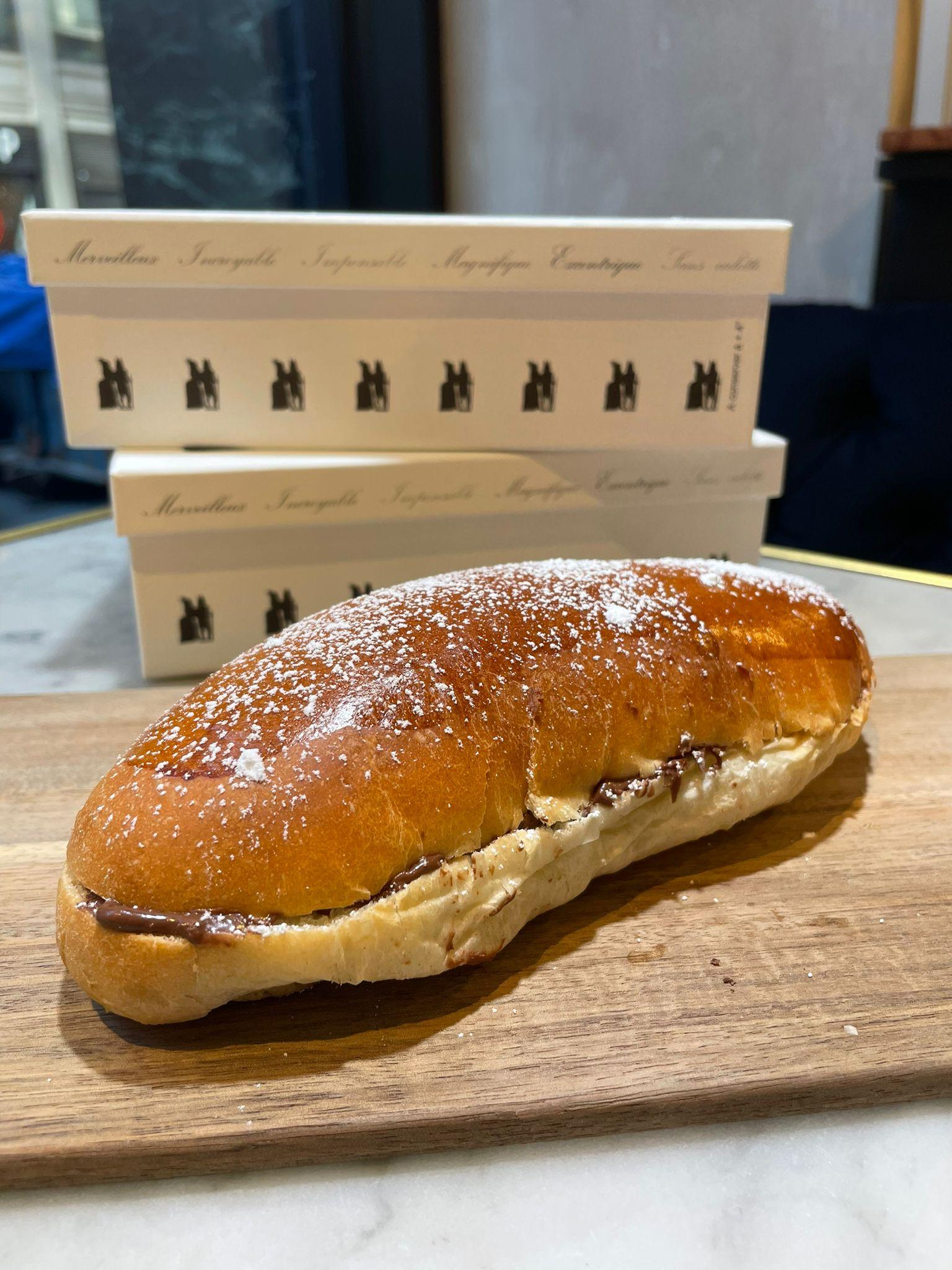 Aux Merveilleux de Fred - West Village: Ganache milk bread, 1 x $5.40