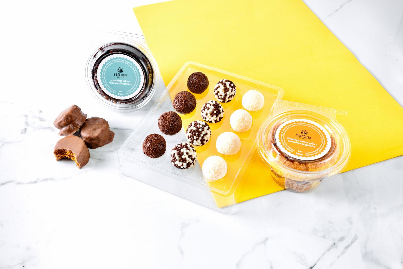Brigadeiro Bakery: The Starter Kit, 1 x $66.00
Our exclusive Starter Kit, an assortment to elevate your sweet moments. 
This kit includes:
12 pieces Brigadeiro GIFT BOX:  our handcrafted Brigadeiros, a perfect treat for any occasion.
2 Cake Jars: our beste sellers cake jars - chocolate cake jar and a carrot cake jar. 
3 Honey Cakes: Experience the delicate honey cake with dulce de leche fillings topped with chocolate. 

This Starter Kit is designed to bring joy and a tasty of our best sellers.



It includes:

12 pieces Brigadeiro GIFT BOX
2 Cake Jars
3 Honey Cakes

Shelf life:
Brigadeiro: 7 days refrigerated
Cake Jar: 14 days refrigerated
Honey Cake: 30 days refrigerated