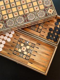 Manousheh: Backgammon Table, 1 x $85.00
Backgammon table
