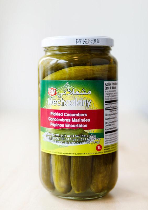 Manousheh: Cucumber Pickles, 1 x $9.00
Pickled cucumbers