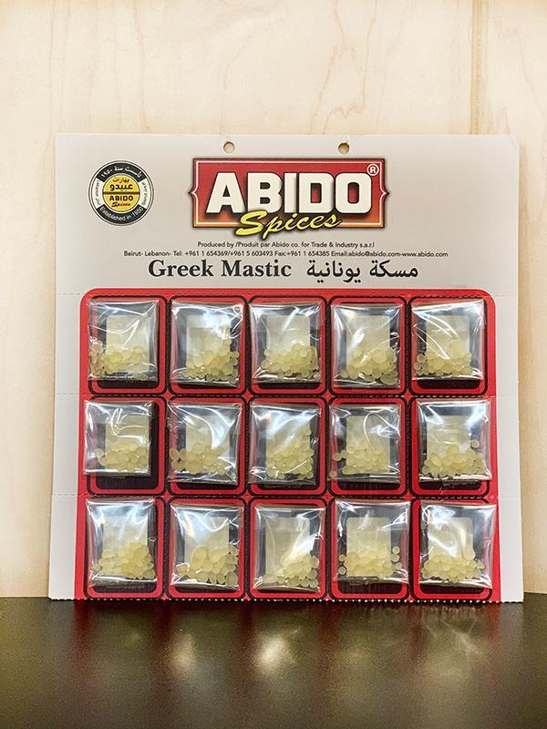 Manousheh: Miskeh Cooking (mastic big), 1 x $3.00
