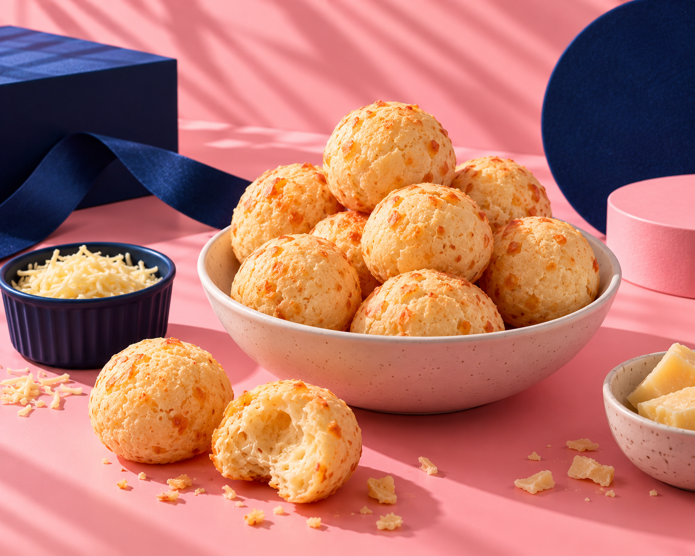 Brigadeiro Bakery: Pão de Queijo - freshly baked Brazilian cheese rolls, 1 x $7.50
Baked fresh every hour at Brigadeiro Bakery, our traditional Pão de Queijo is naturally gluten-free and made using authentic Brazilian ingredients. Each roll weighs 80g and has the perfect balance of a crispy golden exterior and a soft, cheesy center.

Available individually, by the half dozen, or by the dozen—perfect whether you're grabbing a quick snack or sharing with friends and family.

Ingredients: Parmesan, Mozzarella, Eggs, Milk, Salt, Tapioca Starch and Vegetable Oil.
