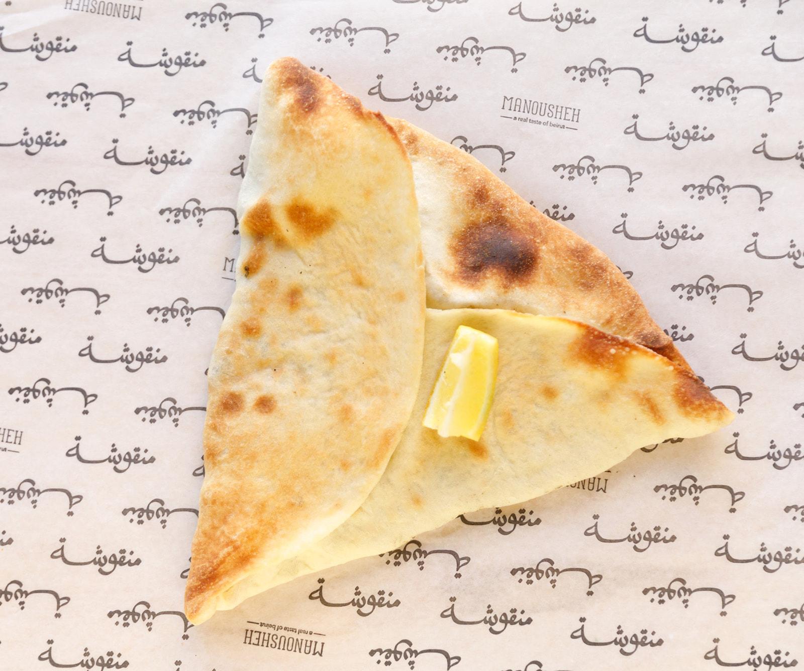 Manousheh: Fatayer, 1 x $9.00
spinach, tomato, onion, lemon juice, and spices baked in our triangular bread pie