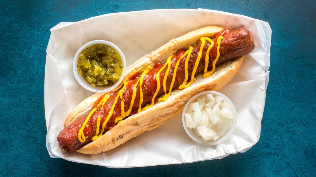 Lobstah On A Roll: Fenway Franks - Footlong Ketchup mustard , 1 x $7.50
Indulge in the classic American favorite - the footlong hot dog! Savor every bite of this iconic treat, perfect for satisfying your cravings and bringing a smile to your face. Add a footlong hot dog to your cart now and enjoy a delicious meal experience!
