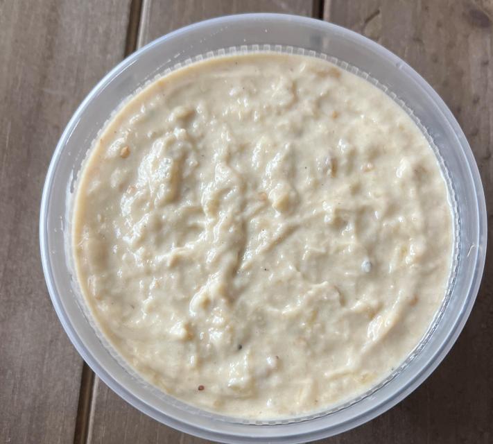 Casba Food And Pastries: Baba Ghanouj, 1 x $8.00
Roasted eggplant, garlic, tahini, and seasonings