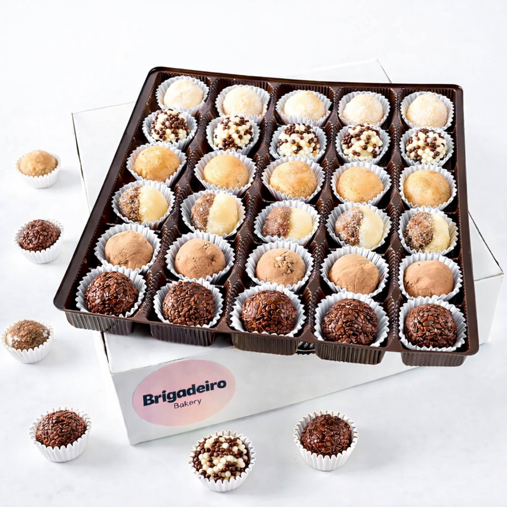 Brigadeiro Bakery: Brigadeiros , 1 x $77.99
Brazil's iconic treat: the most indulgent soft truffles. Choose from a variety of flavors and box sizes.