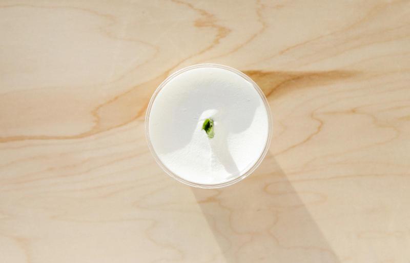 Manousheh: Labneh side, 1 x $2.00
