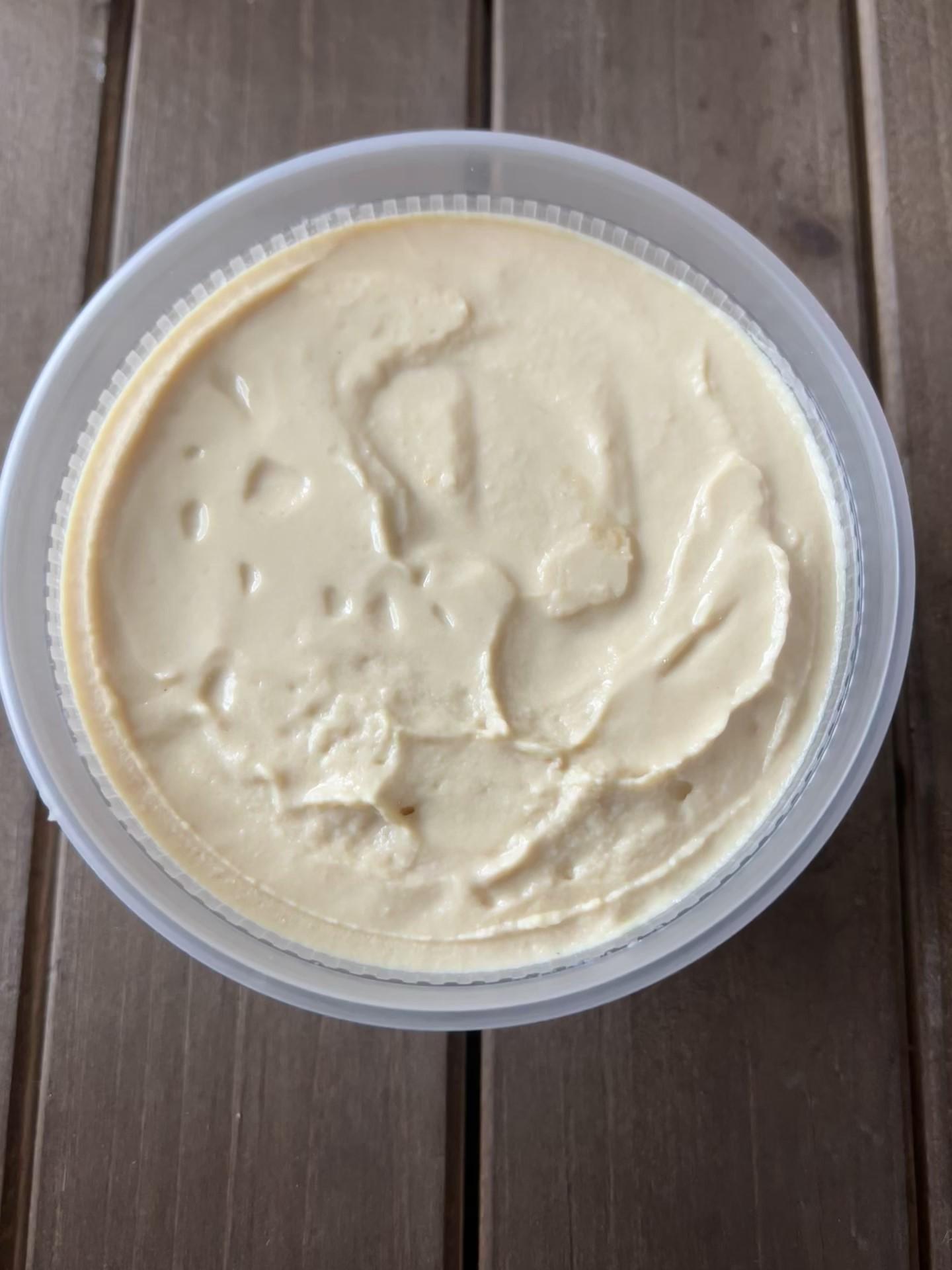 Casba Food And Pastries: Hummus, 1 x $7.00
Chickpeas, tahini, garlic, and, seasonings