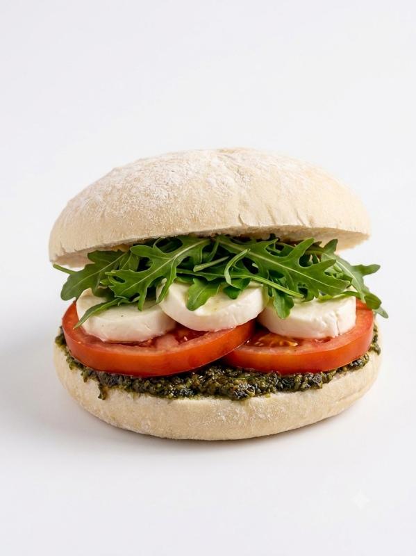 Aux Merveilleux de Fred - Midtown: Pesto Mozza Sandwich, 1 x $9.50
Tuna sandwich with Pain Bagnat, a classic from the South of France!
Fresh handmade faluche, tuna mixed with mayonnaise and mustard, sliced tomatoes, sliced eggs and lettuce.