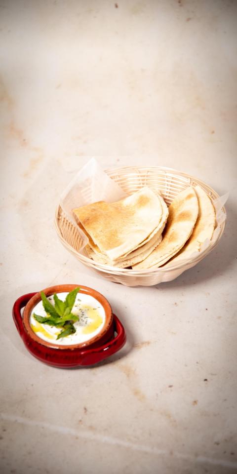 SALMA EAST VILLAGE: Labneh Platter, 1 x $9.50
Lactose. Lebanese yogurt cheese drizzled with olive oil and served with garden vegetables