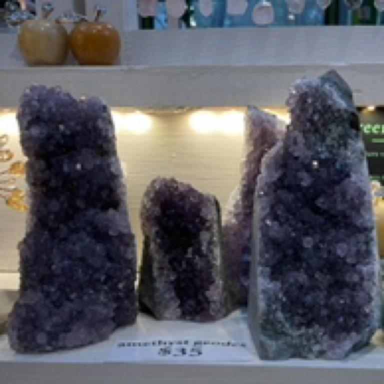 RAW SPIRIT NYC BRYANT 2025: Amethyst geode, 1 x $35.00