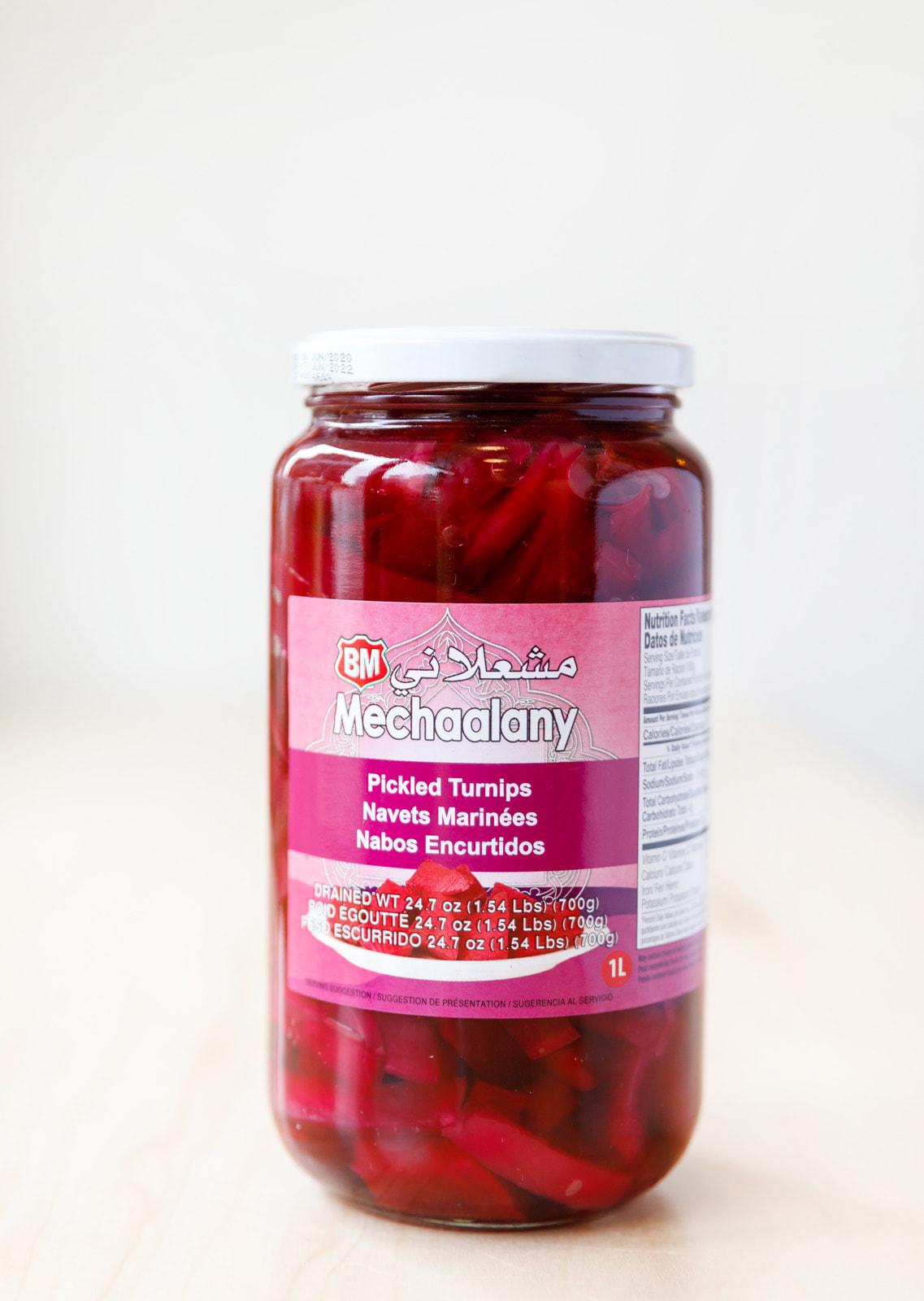 Manousheh: Turnip Pickles, 1 x $9.00