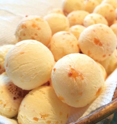 Brigadeiro Bakery: Pao de Queijo (Brazilian cheese bun) , 1 x $3.50
Freshly baked Brazilian cheese bread. Naturally gluten free and your new all day bite.

Ingredients: Parmesan, Mozzarella, Swiss Cheese, Eggs, Milk, Salt, Tapioca Starch and Vegetable Oil.