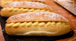 Aux Merveilleux de Fred - Midtown: Pastry Rhum Brioche, 2 x $5.40
