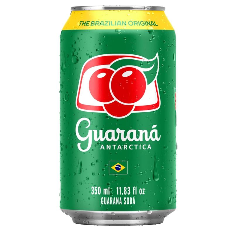 Brigadeiro Bakery: Guaraná Brazilian Soda , 4 x $3.00
Guaraná Antarctica is Brazil’s iconic guaraná soda — light, refreshing, and slightly fruity with a unique flavor from the guaraná berry. A beloved Brazilian classic that pairs perfectly with sweet and savory treats.