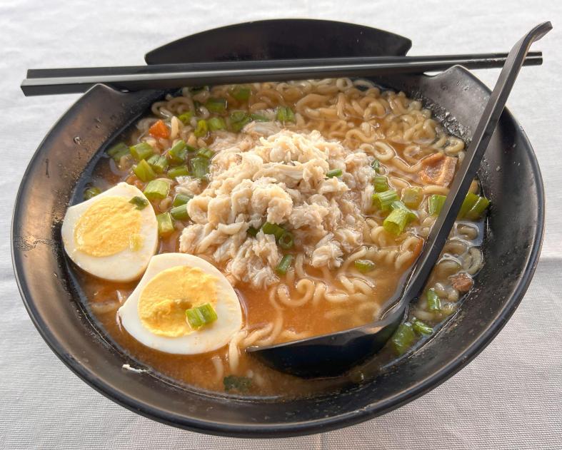 Lobstah On A Roll: Wicked Korean Ramen - Lump Crab, 1 x $17.90
Indulge in the ultimate culinary experience with Lobstah Ramen, a unique fusion of spicy Korean-style Ramen with a savory seafood broth topped with fresh lump crab meat. Elevate your taste buds to new heights with this mouthwatering dish - order now and savor every bite!
