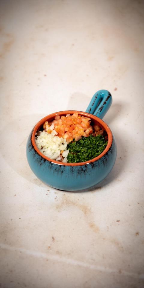 SALMA EAST VILLAGE: Salma's Foul, 1 x $12.50
Whole fava beans seasoned with spices, fresh lemon juice, & virgin olive oil