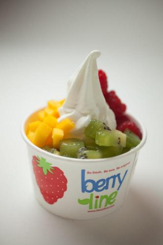 BerryLine: Small +Multi, 1 x $6.96
Choose one of our award winning frozen yogurt or ice cream flavors! Add toppings and BAM you have a small masterpiece.