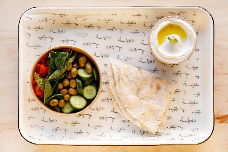 Manousheh: Labneh Platter, 1 x $10.00
traditional thick and creamy yogurt spread