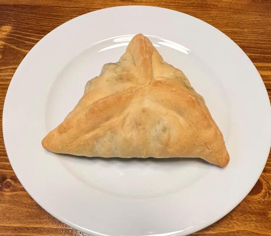 Casba Food And Pastries: Fatayer, 1 x $6.00
Handmade stuffed dough savory pie