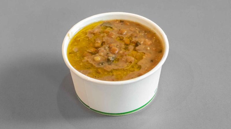 Manousheh: Adas Bi Hamod (Lentil+Chard) - TP , 1 x $6.00
Lentil, Swiss chard, potato, garlic, onion, cilantro, and lemon juice (vegan)