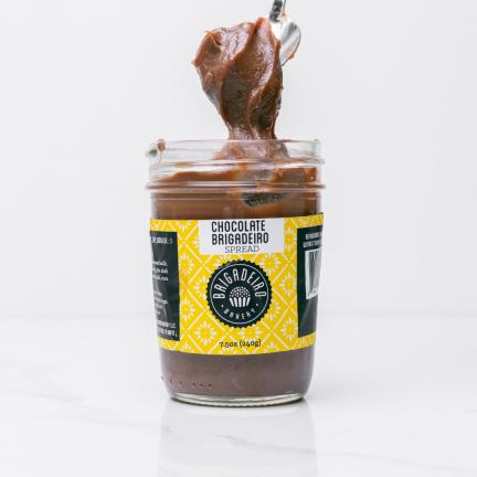 Brigadeiro Bakery: Chocolate Brigadeiro Jar, 1 x $16.00
Spreadable Chocolate Brigadeiro.
It's great for cakes, waffles, dipping, adding to your milk and just straight from the jar.

Ingredients

Chocolate Brigadeiro: milk, sugar, chocolate powder, 58% dark chocolate, butter, milk, corn starch.

Shelf life: 30 days refrigerated