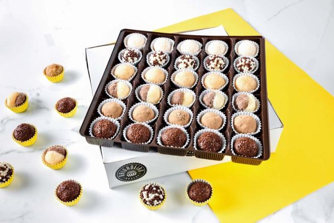 Brigadeiro Bakery: Brigadeiros , 2 x $65.00
Brazil's iconic treat: the most indulgent soft truffles. Choose from a variety of flavors and box sizes.