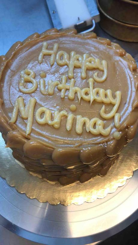 Brigadeiro Bakery: Cake writing, 1 x $5.00
Cake writing