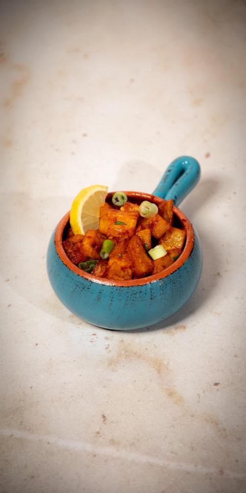 SALMA EAST VILLAGE: Batata Harra, 1 x $12.50
Spicy fried potato cubes